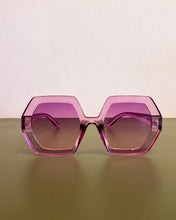 Load image into Gallery viewer, Purple Hexagonal Sunnies
