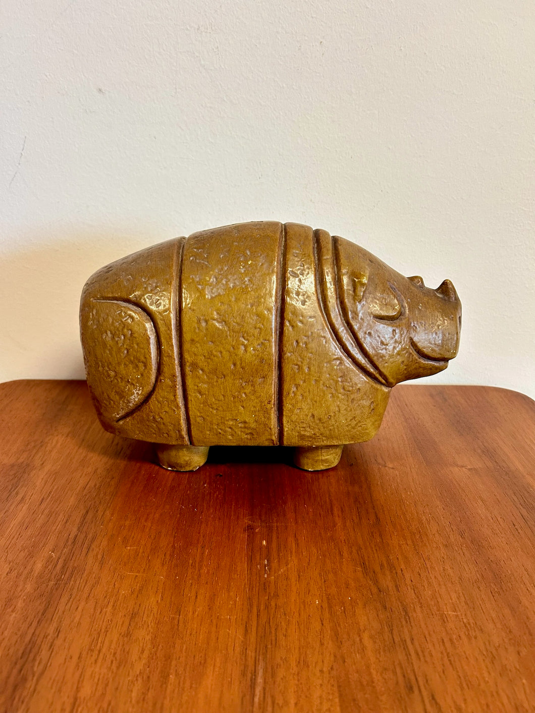 Ceramic Rhino Piggy Bank