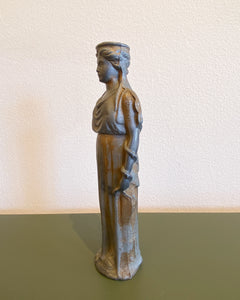 Cast Iron Sculpture of a Grecian Woman