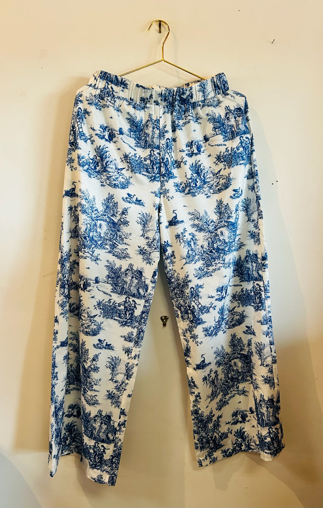 Blue Toile Pants