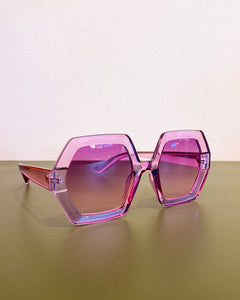 Purple Hexagonal Sunnies