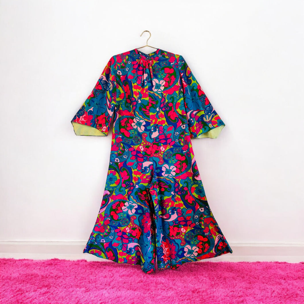 Palm Springs Fashion Floral 60s Jumpsuit