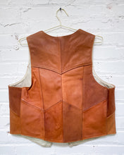 Load image into Gallery viewer, Vintage Caramel Leather Vest - Made in Mexico (XL)
