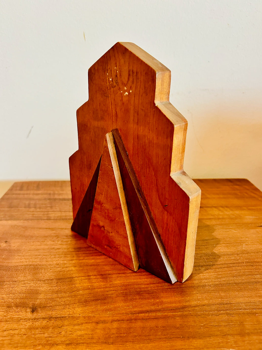 ArtDeco Wooden Tree Bookend