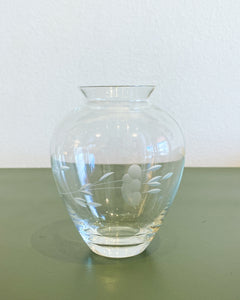 Vintage Heritage House Small Crystal Vase