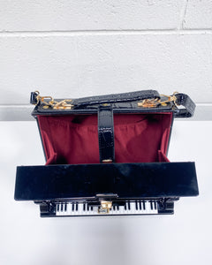 Black Upright Piano Purse