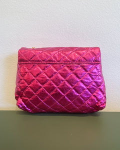 Metallic Hot Pink Quilted Purse