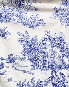 Blue and White Toile Blouse