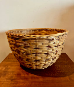 Braided Wicker Planter Catchall Basket