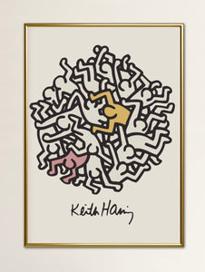 Keith Haring Find a Friend in the Crowd