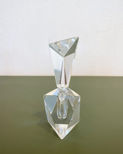 Vintage Deco Cut Crystal Perfume Bottle #2