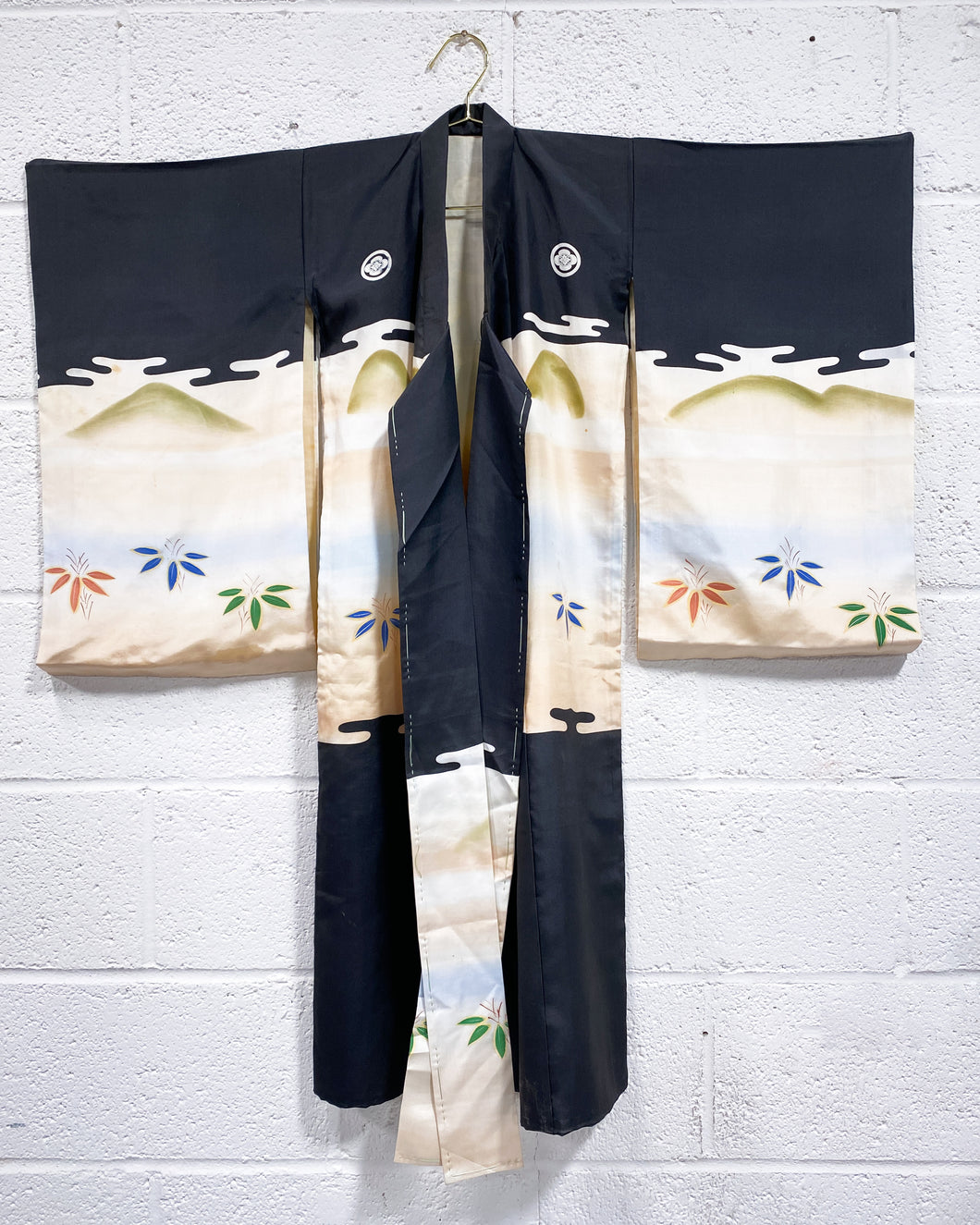 Vintage Silk Kimono Robe