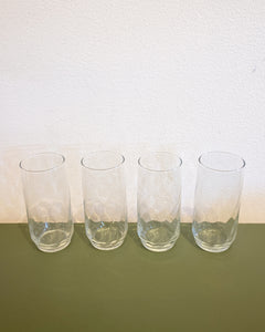 Set of 4 Tall Drinking Glasses