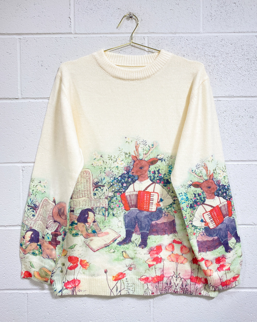 Cream Storytime Sweater (1XL)