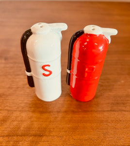 Fire Extinguisher Salt and Pepper Shakers