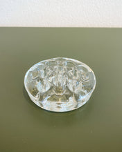 Load image into Gallery viewer, Vintage 11 Hole Glass Flower Frog
