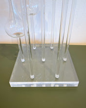 Load image into Gallery viewer, Mid Century Belag Glass and Lucite 7-Tier Oil Lamp
