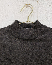 Load image into Gallery viewer, Vintage Black and Gold Sparkly Sweater (M)
