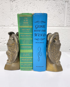 Vintage Brass 1776 Eagle Bookends