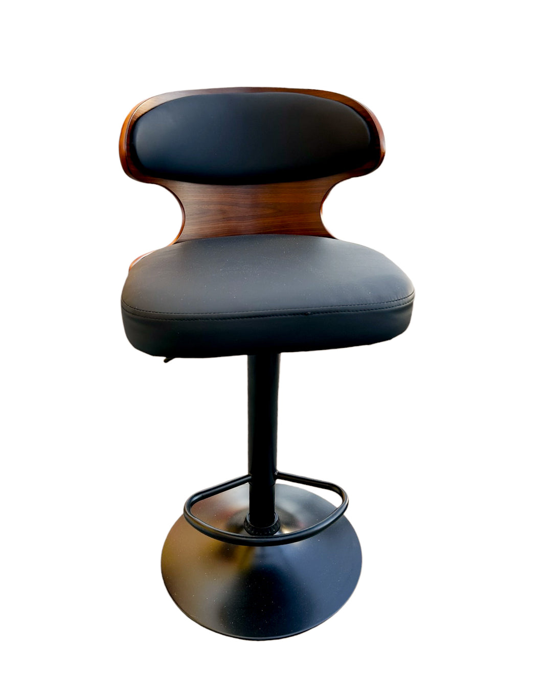 Figueroa Adjustable Height Bar Stool with Contoured Back