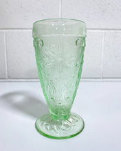 Load image into Gallery viewer, Vintage Green Depression Glass Iced Tea Glass
