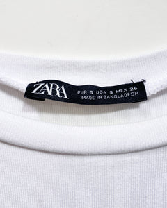 Zara White Crop Top (S)