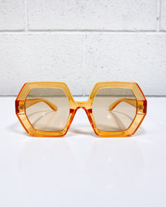 Amber Octagonal Sunglasses