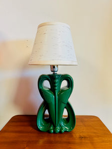 Small Green Ceramic Deco Lamp