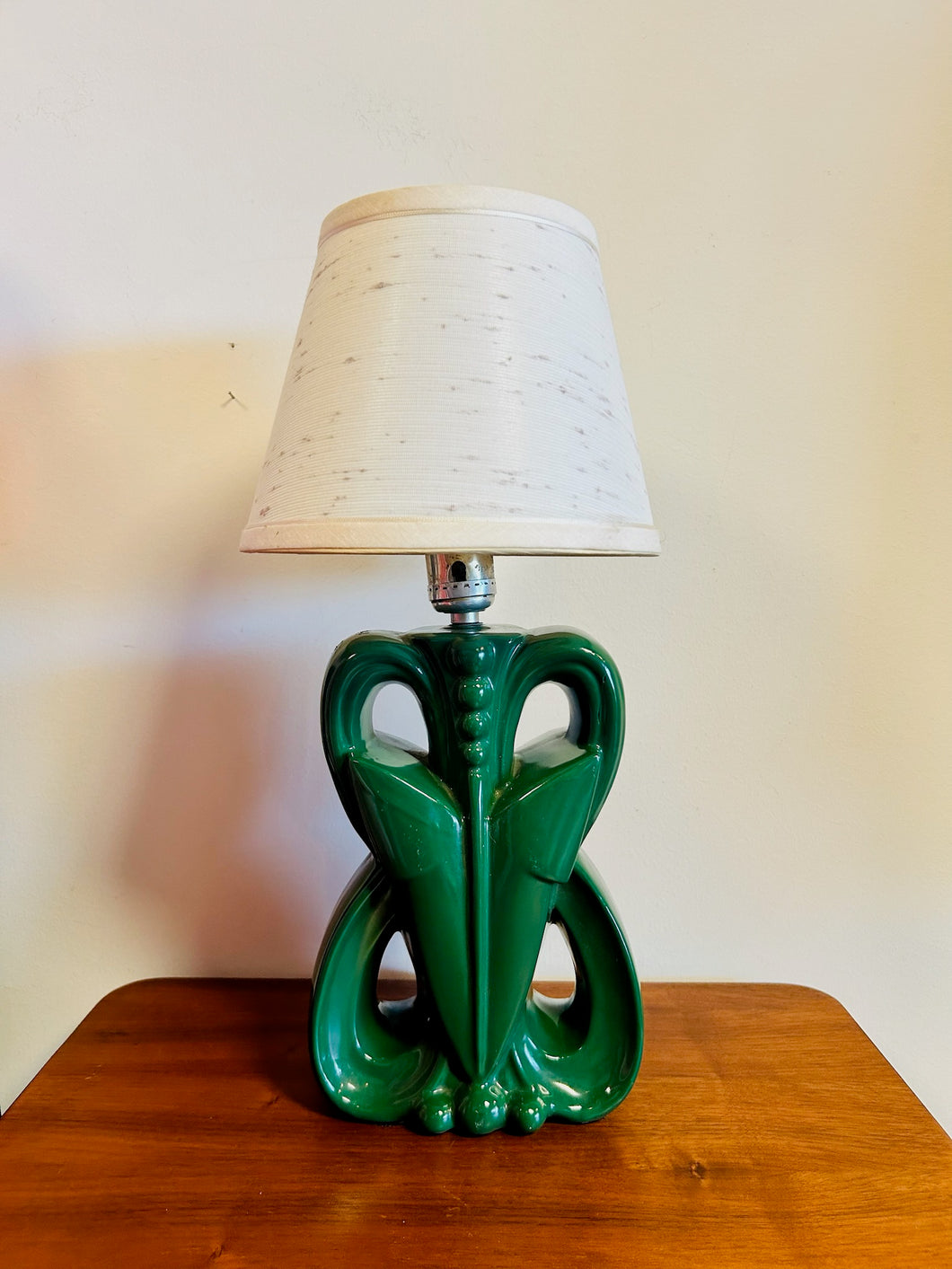 Small Green Ceramic Deco Lamp