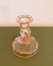 Load image into Gallery viewer, Vintage Pink Depression Glass Candle Holder
