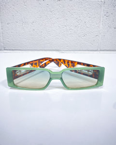 Green Rectangular Sunnies