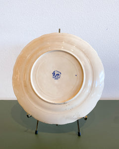 Vintage Buffalo Pottery Blue and White Plate