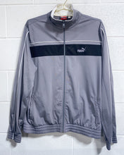 Load image into Gallery viewer, Grey and Black Puma Track Jacket (L) - As Found
