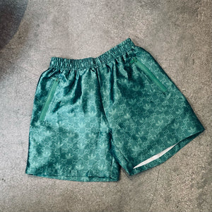 Green Luxury Satin Shorts