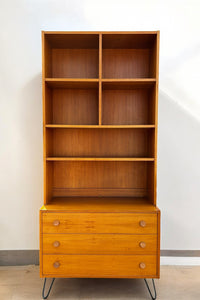 Vintage Teak Shelf with Hairpin Legs