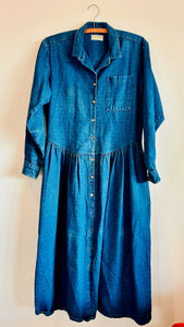 L.L Bean Freeport Maine Denim Jean Button up Dress