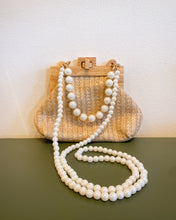 Load image into Gallery viewer, Woven Purse with Pearl Strap
