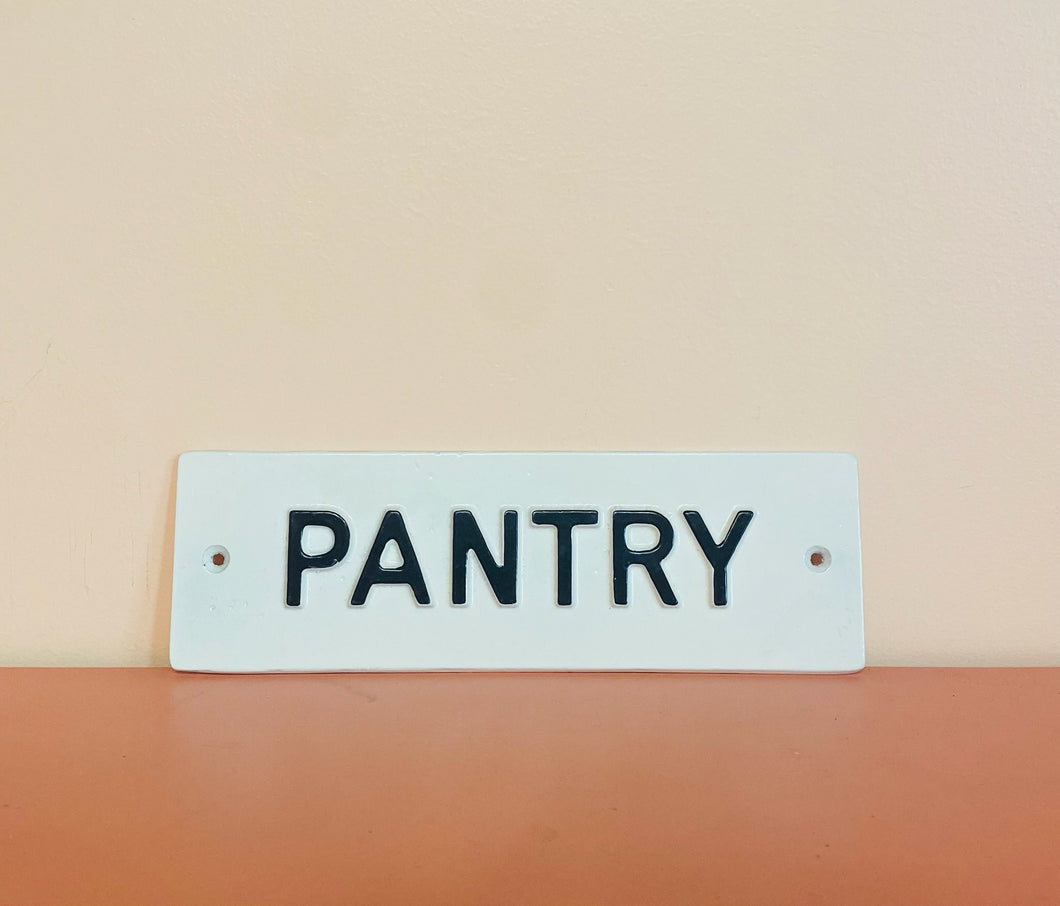 Retro Pantry Sign