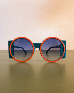 Green and Orange Round Sunnies