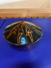 Load image into Gallery viewer, Vintage enamel bowl with lid signed
