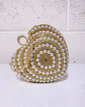 Load image into Gallery viewer, Heart Shaped Pearl and Jeweled Purse
