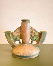 Load image into Gallery viewer, Vintage 1920&#39;s Roseville Dahlrose Triple Bud Vase
