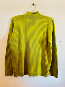 Karen Scott Lime Green Sweater