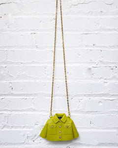 Mini Chartreuse Moto Jacket Purse