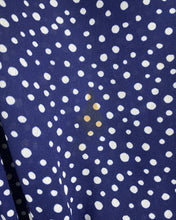 Load image into Gallery viewer, Vintage Navy Blue Polka Dot Dress (10)
