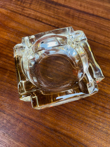 Clear Chunky Vintage Ashtray