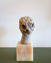 Load image into Gallery viewer, Ancient Greek Terracotta Bust on Onyx Stone Base
