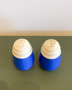 Vintage Blue Salt and Pepper Shakers