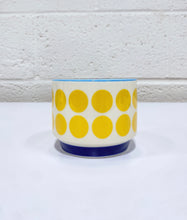 Load image into Gallery viewer, Yellow Polka Dot Ceramic Mug
