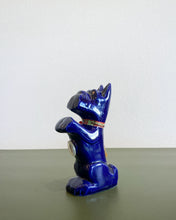 Load image into Gallery viewer, Vintage Scottish Blue Whiskey Mini Decanter
